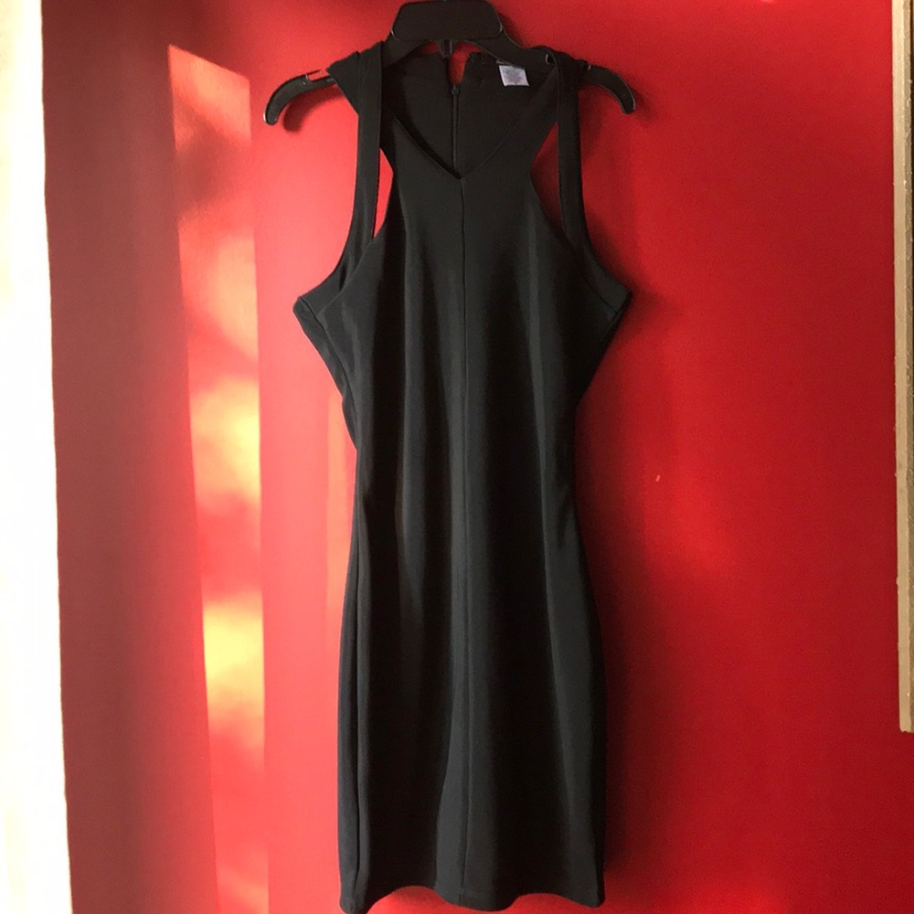 Lorena Rosé Black Mini Dress